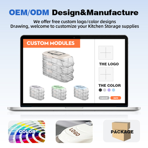 WANUO Organizer Telur Bertingkat Otomatis untuk Kulkas, Organizer Telur Plastik untuk Dapur dan Kulkas - Product Image 6