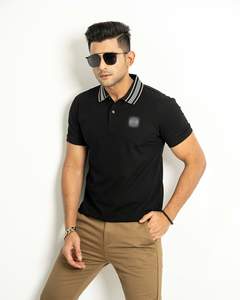 เสื้อโปโลผ้าฝ้าย100% คุณภาพสูงสำหรับผู้ชายเสื้อ220มสั่งพิมพ์ดีไซน์ล่าสุด - Product Image 3