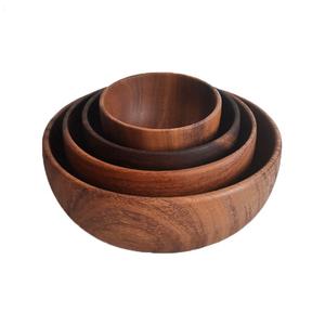 Bol décoratif en bois de designer Plateau de centre de table artistique artisanal Accent de table élégant pour la décoration de la maison, de la cuisine ou du salon - Product Image 4