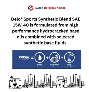 Caltex Delo Sports Synblend 15W-40 Aceite de motor semisintético de plástico de alto rendimiento de 18,5 KG/6L + 1L para camiones - Product Image 6