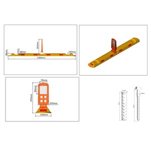 120x30x15 cm Lane Marking Button with Traffic Warning Sign - Product Image 5