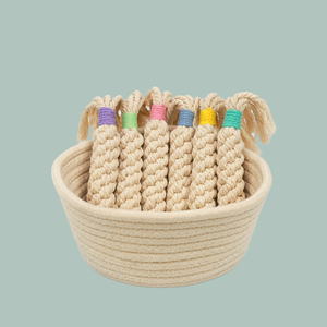 Jouet pour chien en corde macramé Rainbow Candy, style simple - Product Image 2