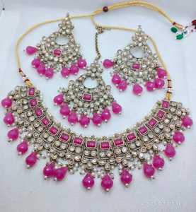 ชุดสร้อยคอโชคเกอร์ชาวโปแลนด์แบบดั้งเดิมของชาวอินเดียนแดงพร้อมเครื่องประดับสำหรับผู้หญิงเครื่องประดับสำหรับงานแต่งงานและงานรื่นเริง - Product Image 5