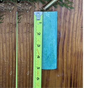 Escala de hueso blanqueada teñida de tamaño personalizable balanzas de radio para cuchillos de cocina - Product Image 3