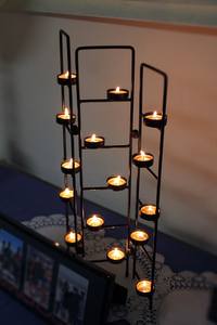 ขาตั้งทำจากทองเหลืองโบราณอินเดียพร้อมไม้ระแนง5อันสำหรับตกแต่งวัดบ้านพื้นที่ทางจิตวิญญาณและฟังก์ชั่นงานรื่นเริงมงคล - Product Image 5