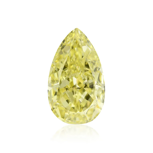 1.00 carats poire coupe fantaisie diamant jaune intense VS2 clarté IGI certifié pour bijoux personnalisés et bagues de fiançailles cadeau pour femme - Product Image 4