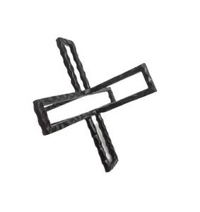 Sculpture d'art déco en métal noir durable pour la maison et le dessus de table, cadeau de mariage, taille et couleur personnalisables - Product Image 1