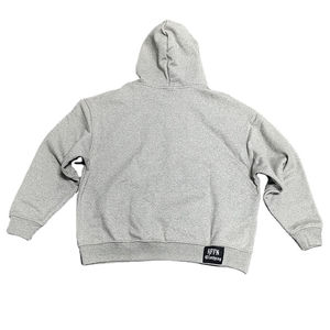 Custom Reversible Hooded Oversized Cotton Double Layer Streetwear 500 GSM Embroidered Blank Acid Wash Zip up Hoodie Men - Product Image 2