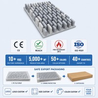 Tuile de plafond acoustique de 30 mm, OEM ODM, couleur personnalisable, panneau acoustique en PET, panneau acoustique en fibre de polyester