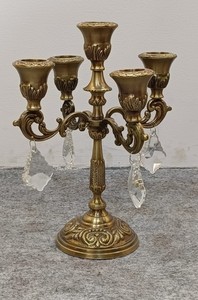 Nuevo candelabro moderno hecho a mano, centro de mesa decorativo para bodas, 5 brazos, chapado en oro - Product Image 6
