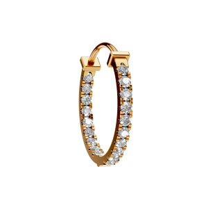 Elegantes Pendientes de Oro Sólido de 14K con Diamantes Cultivados en Laboratorio, Corte Brillante Redondo, Certificados por IGI, Joyería de Lujo para Mujer, Pieza de Regalo - Product Image 3