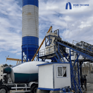 Planta dosificadora de hormigón móvil HZS90 integrada, nuevo motor de caja de cambios de rodamiento con motor de bomba de hormigón móvil para construcción - Product Image 6