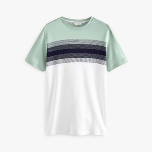 T-shirt bleu col en V Next Level col en V T-shirt à manches courtes col rond coupe régulière pour homme - Product Image 5