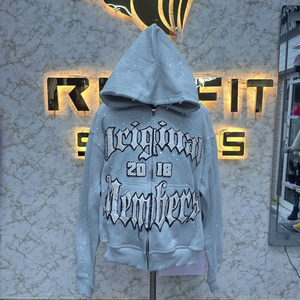 Sudadera con capucha con cremallera de diseño personalizado de fabricante profesional para hombres 100% algodón Venta directa de fábrica Precio barato más demandado - Product Image 5