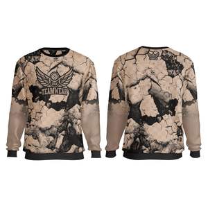 Qualité Coton Surdimensionné Sweat Épais Polaire Doublé Ras Du Cou Sublimation Blanc pour Sports D'hiver Crewneck Sweatshirts - Product Image 5