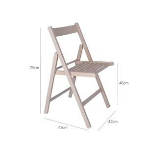 เก้าอี้สวน WELL HOME รุ่น BAS ดีไซน์ไม้บีชเคลือบสีขาว ขนาด 43x47x79 ซม. - Product Image 3
