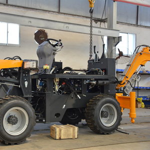 Gratis pengiriman baru Diesel CE Epa mesin Backhoe Mini besar pemuat traktor pertanian Backhoe ekskavator <span class=keywords><strong>Loader</strong></span> 4x4 Backhoe - Product Image 3