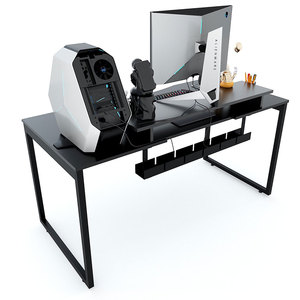 Escritorio de Juego Ergonómico Moderno TaUP GD68043, Patas de Hierro, Superficie de Madera, Construcción de Metal y MDF de Carbono para Uso en Oficina - Product Image 3