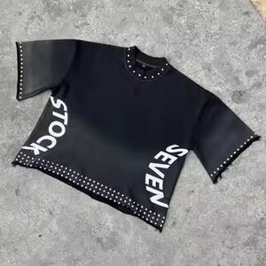 เสื้อฮู้ดผ้าฝ้าย100% ไหล่เฮฟวี่เวทมีซิปรูดพิมพ์ลายดิจิตอลซักกรดสำหรับฤดูหนาวตามสั่ง - Product Image 4