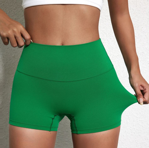 Short de yoga sans couture personnalisé pour femmes avec motif solide pour l'entraînement sportif Fitness course à pied Gym-Short de sport personnalisé - Product Image 1