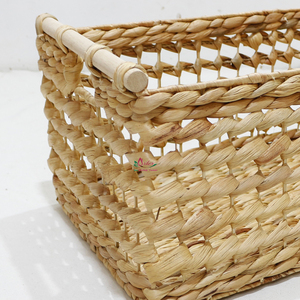 Artex Dong Thap Cestas de almacenamiento tejidas de jacinto de agua hechas a mano Cajas de regalo de mimbre decorativas para la organización y exhibición del hogar - Product Image 4