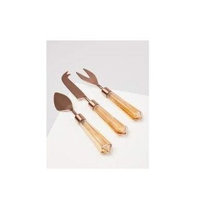 ชุดมีดและเสิร์ฟชีสทองเหลืองชุดมีดสำหรับเสิร์ฟเค้กดีไซน์ไม่เหมือนใคร - Product Image 6