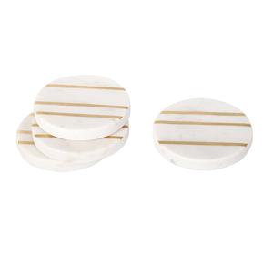 100% รองแก้วหินอ่อนแท้สำหรับโรงแรมบ้านอุปกรณ์ครัวถาดรองแก้วทรงกลม - Product Image 5