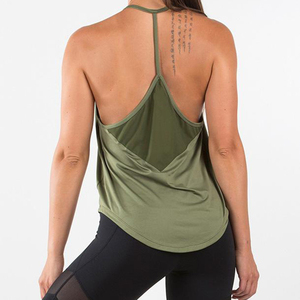 Top vente nouvelle mode femmes débardeurs Logo Slim Fit plaine régulier Fitness hauts d'entraînement 100% doux séchage rapide écologique - Product Image 4