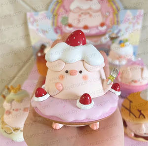 Porcinet à la mode jouet à collectionner gâteau d'anniversaire vinyle artistique pour famille ludique repas compagnons <span class=keywords><strong>de</strong></span> repas amusants - Product Image 5