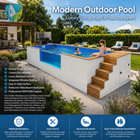 Piscina Portátil Fácil de Instalar para Jardín o Patio Trasero, Piscina Familiar para Adultos con Bomba de Filtro