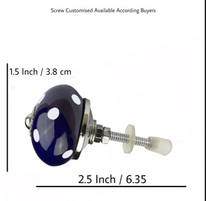 Blanc à pois noir boutons en céramique qualité exportation tiroir armoire poignée tire pour armoire cuisine chambre et salle à manger - Product Image 3