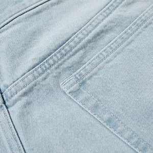 Short en denim 100% coton pour homme personnalisé OEM Style décontracté 5 poches avec boutons rivets et fermeture à la taille élastique - Product Image 6