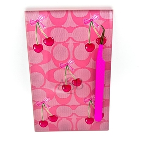 Carreaux de cils magnétiques en acrylique Cherry Bow pour extension de cils Pince à épiler Logo privé Carreau de cils personnalisé durable avec nœud - Product Image 6