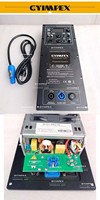 Amplificateur de plaque 2 entrées 2 sorties + MP3 + Bluetooth 200W+400W pour système audio actif, module amplificateur 2 canaux avec écran LCD