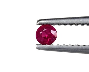 Lalas ทับทิมพม่าแบบอุ่น3มม. สีตัดสดใสสีแดงชมพูเข้มอัญมณีหลวมคุณภาพดีสำหรับทำสร้อยข้อมือ - Product Image 1