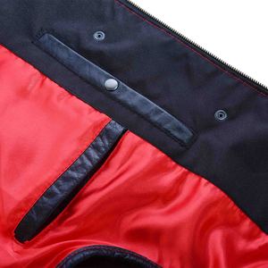 Gilet de motard personnalisé de haute qualité avec doublure rouge Service de fabrication professionnel pour la saison d'hiver Col montant - Product Image 5