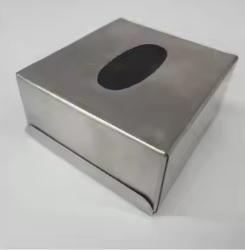 Caja de pañuelos de Metal decorativa de acero inoxidable, servilletero de mesa de Metal, encimera de cocina, sala de estar, uso múltiple - Product Image 3