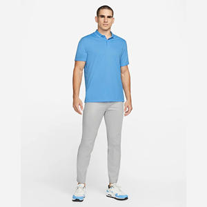 Respirant anti-transpiration 100% Polyester décontracté coupe Standard avec patte à 2 boutons université bleu Performance hommes Golf Polo Sh - Product Image 3