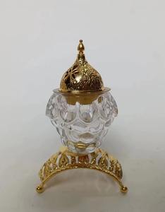 Nouvelle collection Brûleur d'encens fantastique en cristal et métal Brûleur à charbon de bois Bakhoor en gros Nouvelle arrivée - Product Image 5