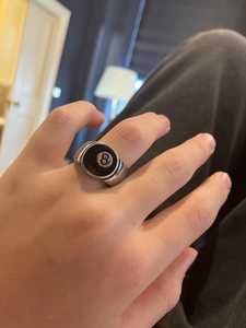 ZYO Custom Jewelry New Fashion Vintage Stainless Steel <strong>8</strong> <strong>Ball</strong> <strong>Ring</strong> Suitable for Street Hip-hop Trends and Clothing Matching - Product Image 5