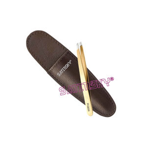 Pinzas de tijeras de cejas plateadas, pinzas profesionales de acero inoxidable para mujeres y hombres, instrumento de belleza de alta calidad - Product Image 3