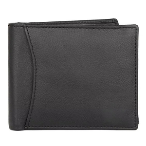 Handmade Genuine Leather Zipper <b>Wallet</b> Geometric Pattern Short Unisex Daily Use Brown - Product Image 3