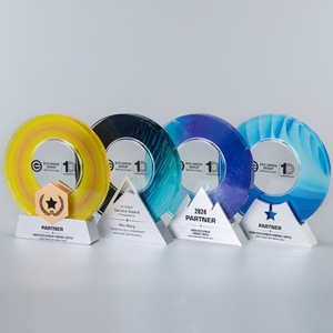 Custom Color-Printed Crystal <b>Trophy</b> Unique UV-Printed Champion Award for Corporate, Sports & Recognition Events - Product Image 2