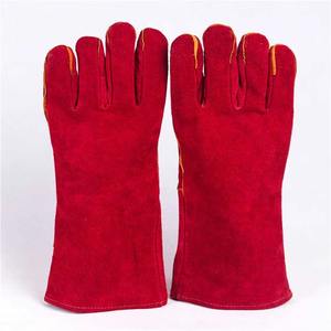 Guantes de soldadura DURATECH Guantes de cuero de vaca resistentes al calor/al fuego para chimenea de 14 "/16" - Product Image 5