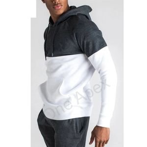 Wholesale Men 100% Cotton <b>Running</b> Training Tracksuits Breathable Warm <b>Hoodie</b> Sweatpants 2 Piece Set Men's Casual Wear - Product Image 4