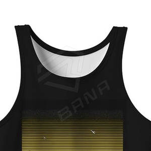 Nueva llegada de los hombres Casual Tank Tops 100% algodón de secado rápido y transpirable Tallas grandes estilo Hip Hop - Product Image 4