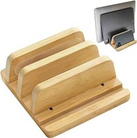 Support pour ordinateur portable ergonomique et écologique en MDF avec plateau pour ordinateur portable et support pour ordinateur, accessoires informatiques pliables