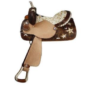 Silla de Montar Western de Calidad Premium, de Cuero Genuino, para Carreras de Caballos, con Estructura de Madera, 100% Cuero de Búfalo, Herrajes de Latón - Product Image 1