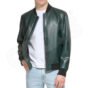 Nouvelle arrivée de blouson aviateur coupe-vent réversible de style vintage en cuir véritable pour hommes dans des couleurs personnalisées - Product Image 2
