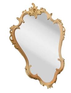 Miroir baroque vénitien du milieu du XIXe siècle, couleur crème - Product Image 3
